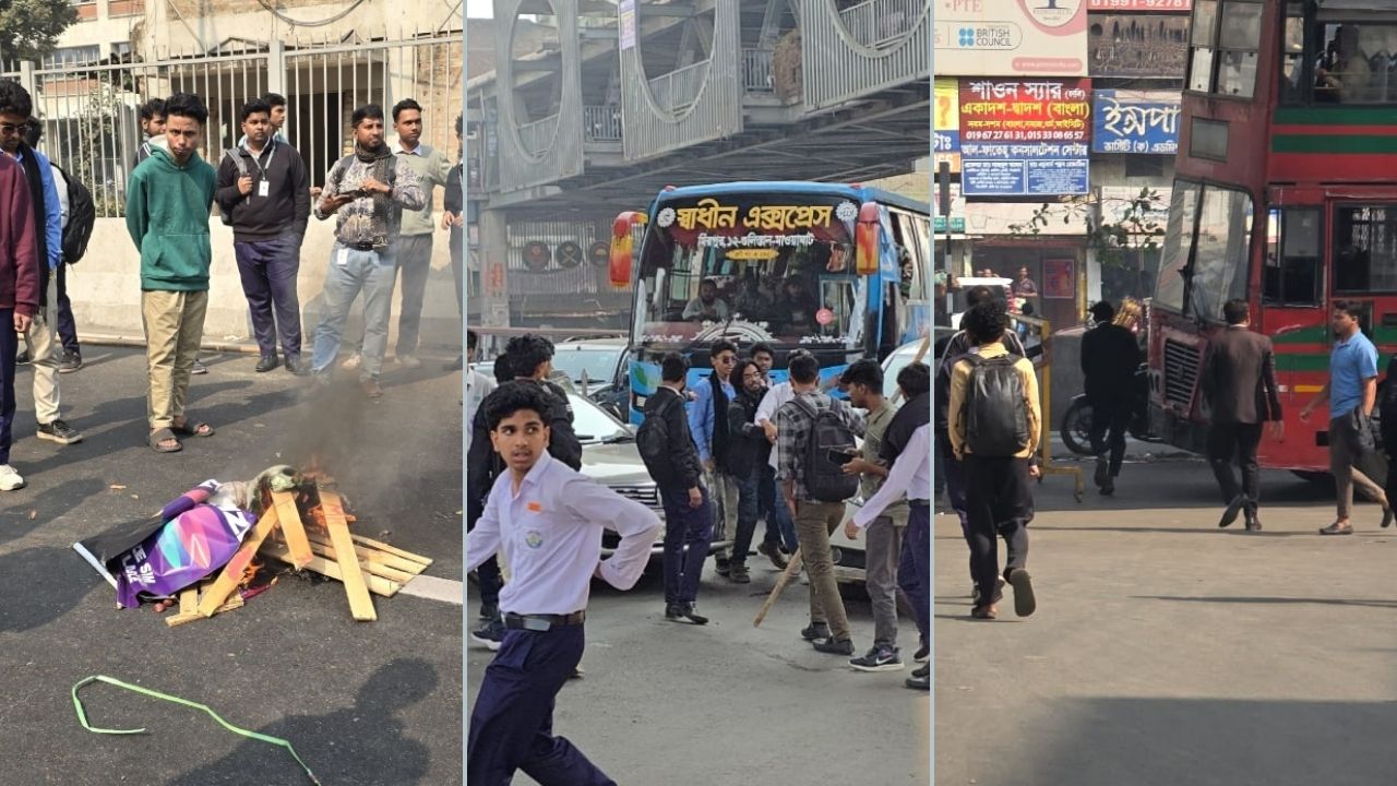 ফার্মগেট ও এলিভেটেড এক্সপ্রেসওয়েতে অবরোধ, যান চলাচল ব্যাহত